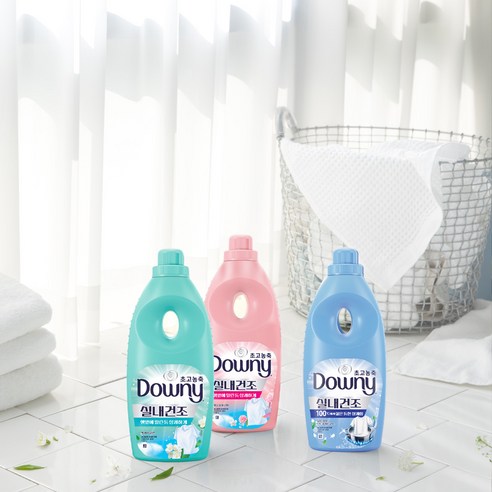 다우니 실내건조 초고농축 섬유유연제 프레시 클린 본품, 1.05L, 3개 - 액체섬유유연제 | 쿠팡 상세 이미지 3