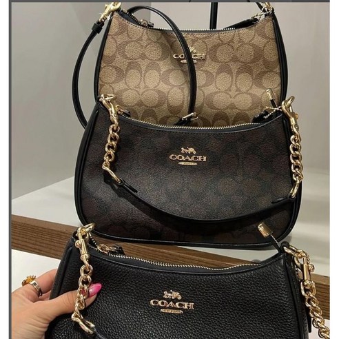 코치 CA548 테리 숄더백 시그니처 캔버스 - 숄더백 | 쿠팡 상세 이미지 2