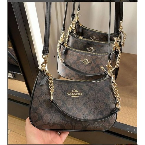 코치 CA548 테리 숄더백 시그니처 캔버스 - 숄더백 | 쿠팡 상세 이미지 3