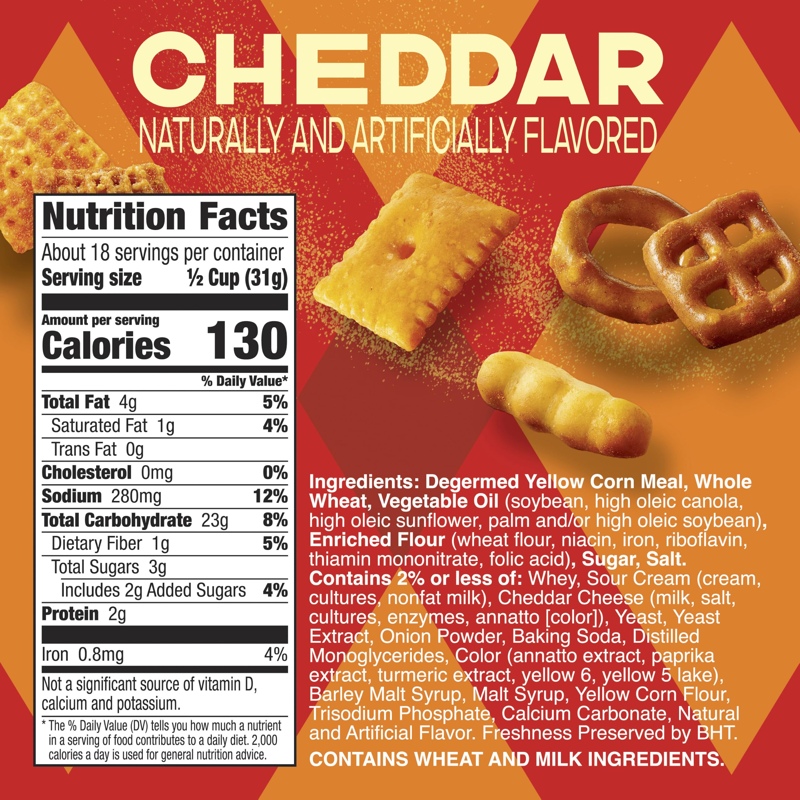 체다 치즈맛 스낵 찾는 사람들 위한 Chex Mix 20온스 대용량 리뷰 상세 이미지 2